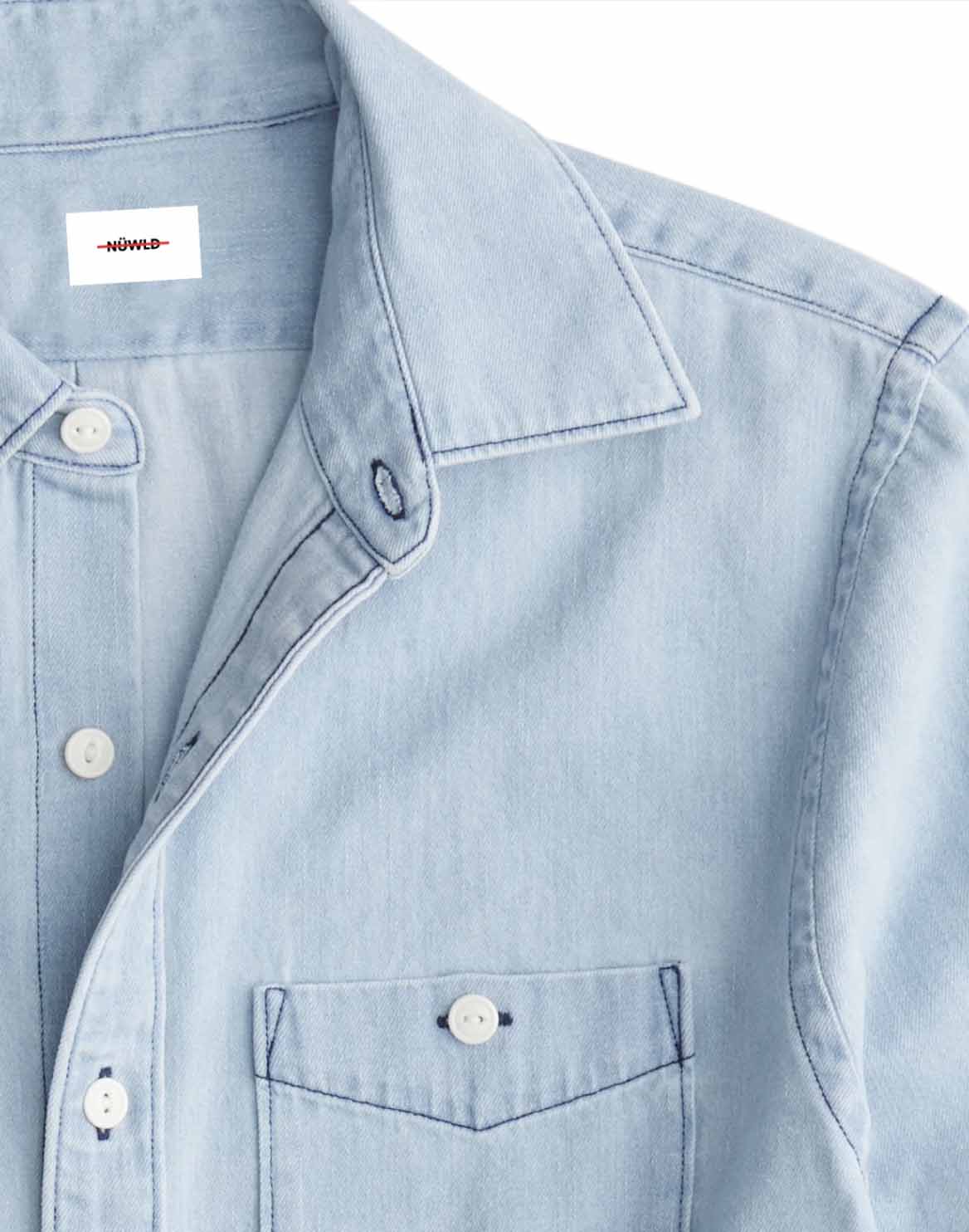 LIGHT INDIGO DENIM SHIRT